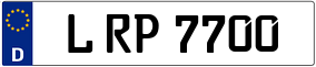 Trailer License Plate